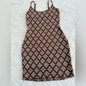 Knit sweater mini dress